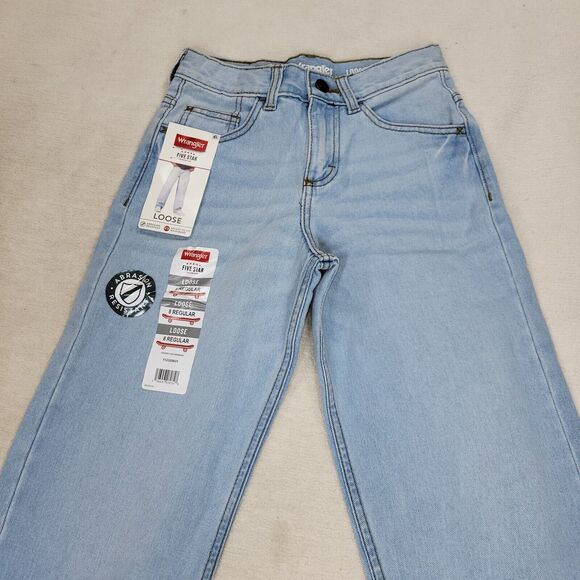Wrangler Jeans Boys Loose Blue Sz 8 Regular Denim Pants Kids Skater Lot of 2 Kid - Picture 14 of 16